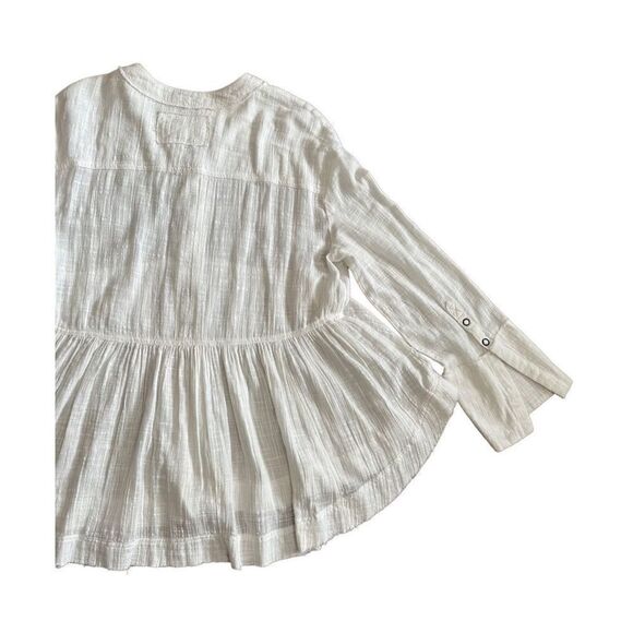 NEW Free People Miles Away Babydoll‎ Top in White sz S - Picture 11 of 12